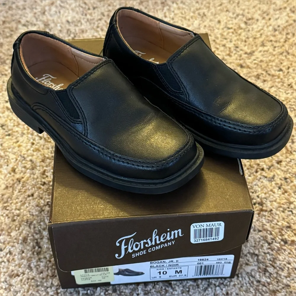EUC Florsheim Boys Sz. 10M Bogan Jr. Il Moc Toe Slip On - Worn Once!